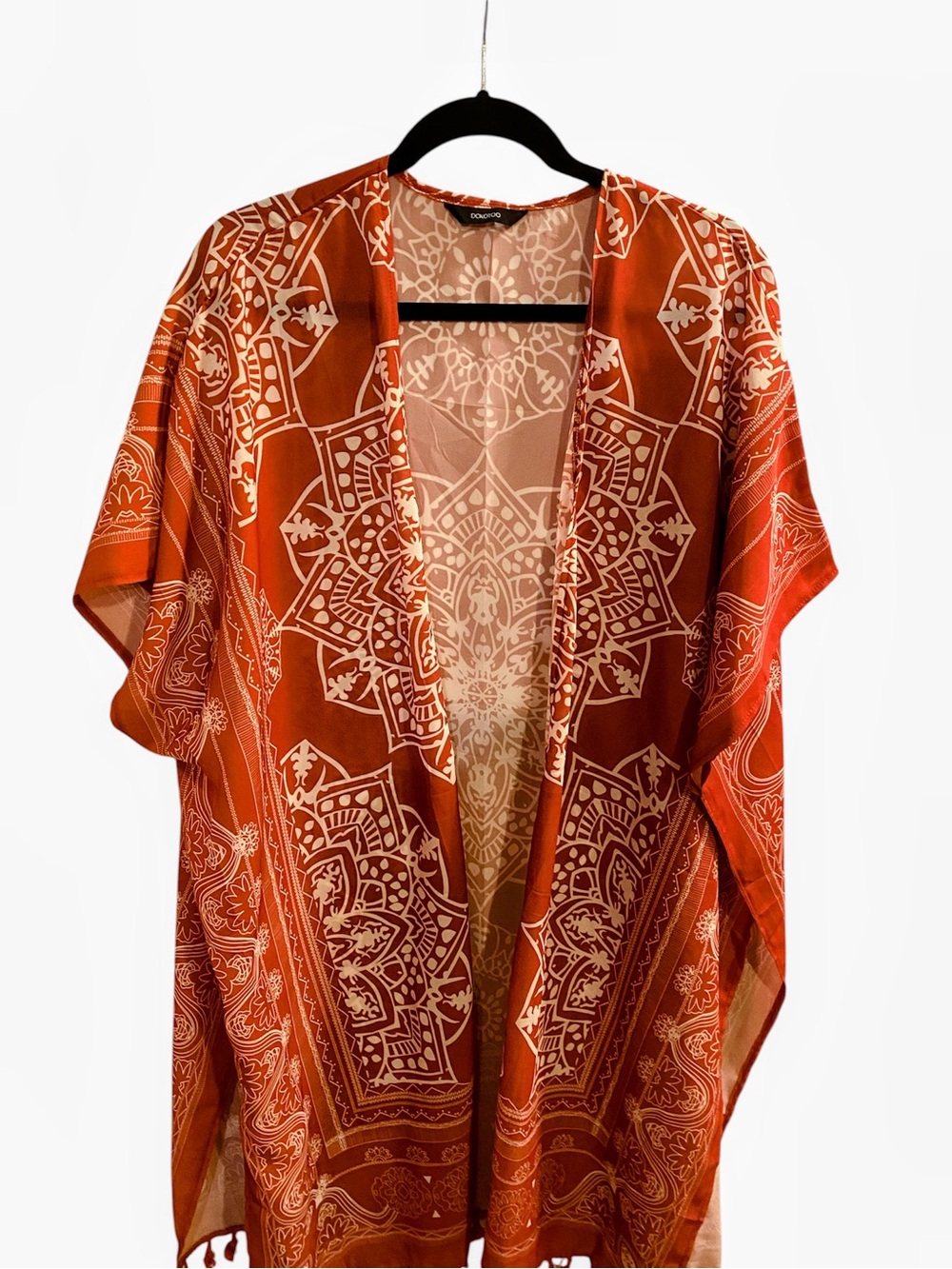 Dokotoo Floral Bandana Print Kimono
Color Dusty Rose
Size OS
NWOT - Picture 4 of 7